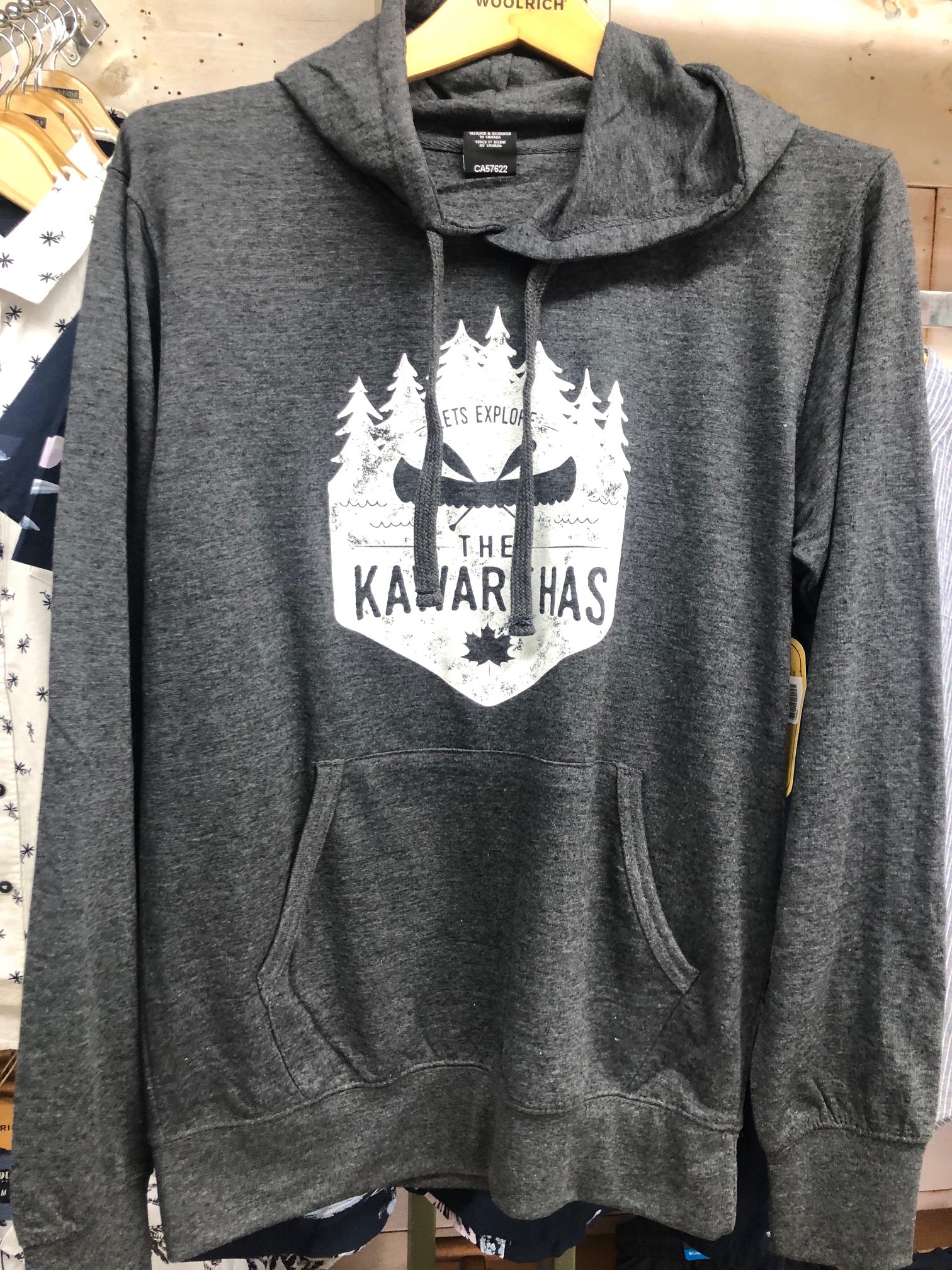 LET'S EXPLORE THE KAWARTHAS FRENCH TERRY HOODIE GREY