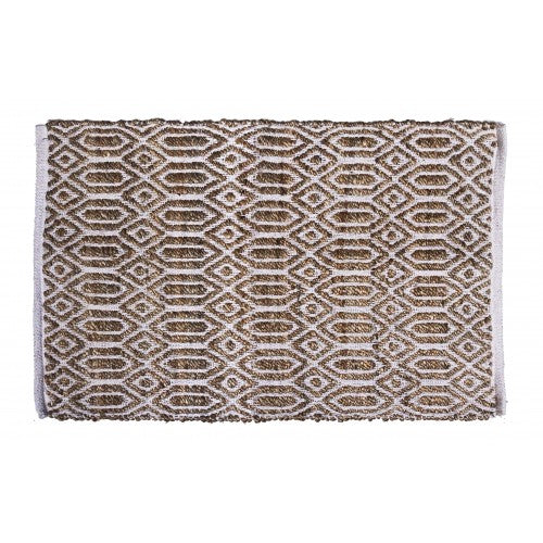 BRAIDED RUG, JUTE/ COTTON- 24"X36"
