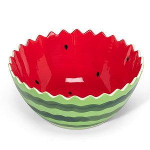 LARGE WATERMELON BOWL 8"D