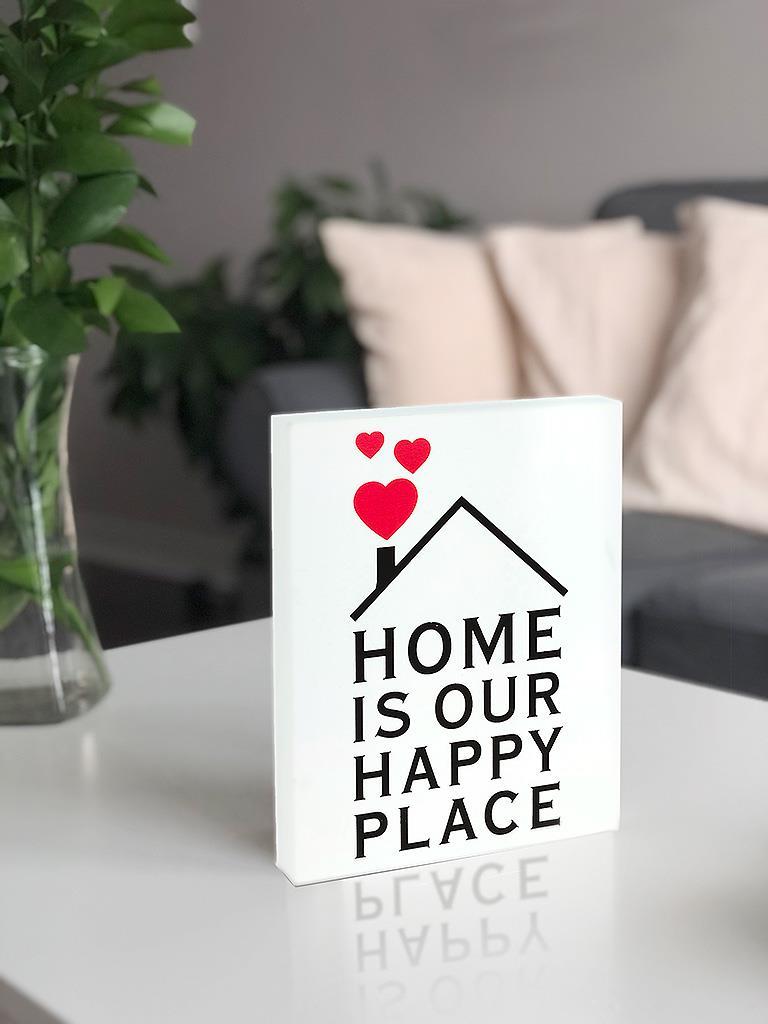 HOME HAPPY PLACE BLOCK SIGN 9"H