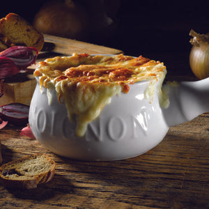 RED CERAMIC BAKER GIFT SET WITH FRENCH ONION DIP