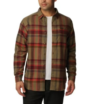 MEN'S PITCHSTONE HEAVYWEIGHT FLANNEL SHIRT - STONE GREEN