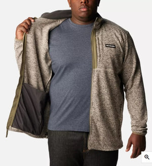 MEN'S SWEATER FLEECE FULL ZIP - DARK STONE HEATHER