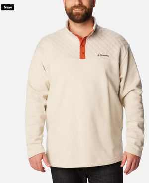 MEN'S HART MOUNTAIN QUILTED HALF SNAP PULLOVER - DARK STONE