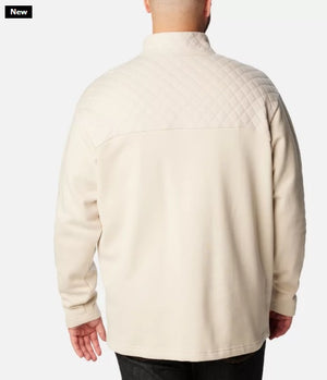 MEN'S HART MOUNTAIN QUILTED HALF SNAP PULLOVER - DARK STONE