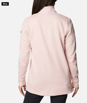 LODGE QUILTED 1/4 ZIP - DUSTY PINK