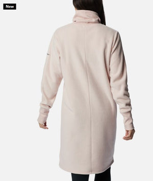 WOMEN'S BOUNDLESS TREK FLEECE DRESS - DUSTY PINK