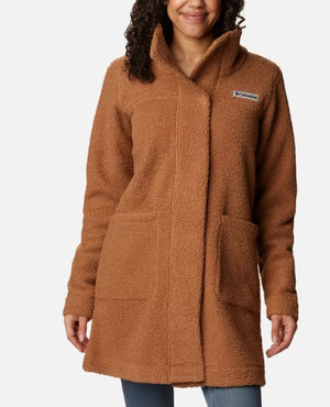 WOMEN'S PANORAMA LONG JACKET - CAMEL BROWN