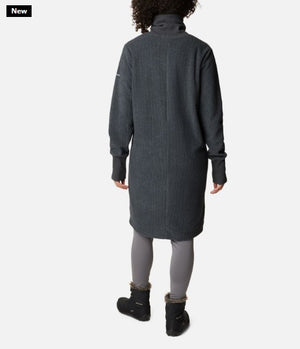 WOMEN'S BOUNDLESS TREK FLEECE DRESS - BLACK