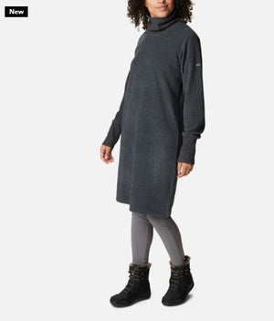 WOMEN'S BOUNDLESS TREK FLEECE DRESS - BLACK