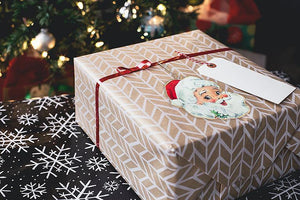 RETRO SANTA HEAD ORNAMENT 5"H