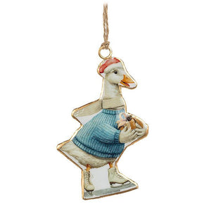 SKATING GOOSE ORNAMENT