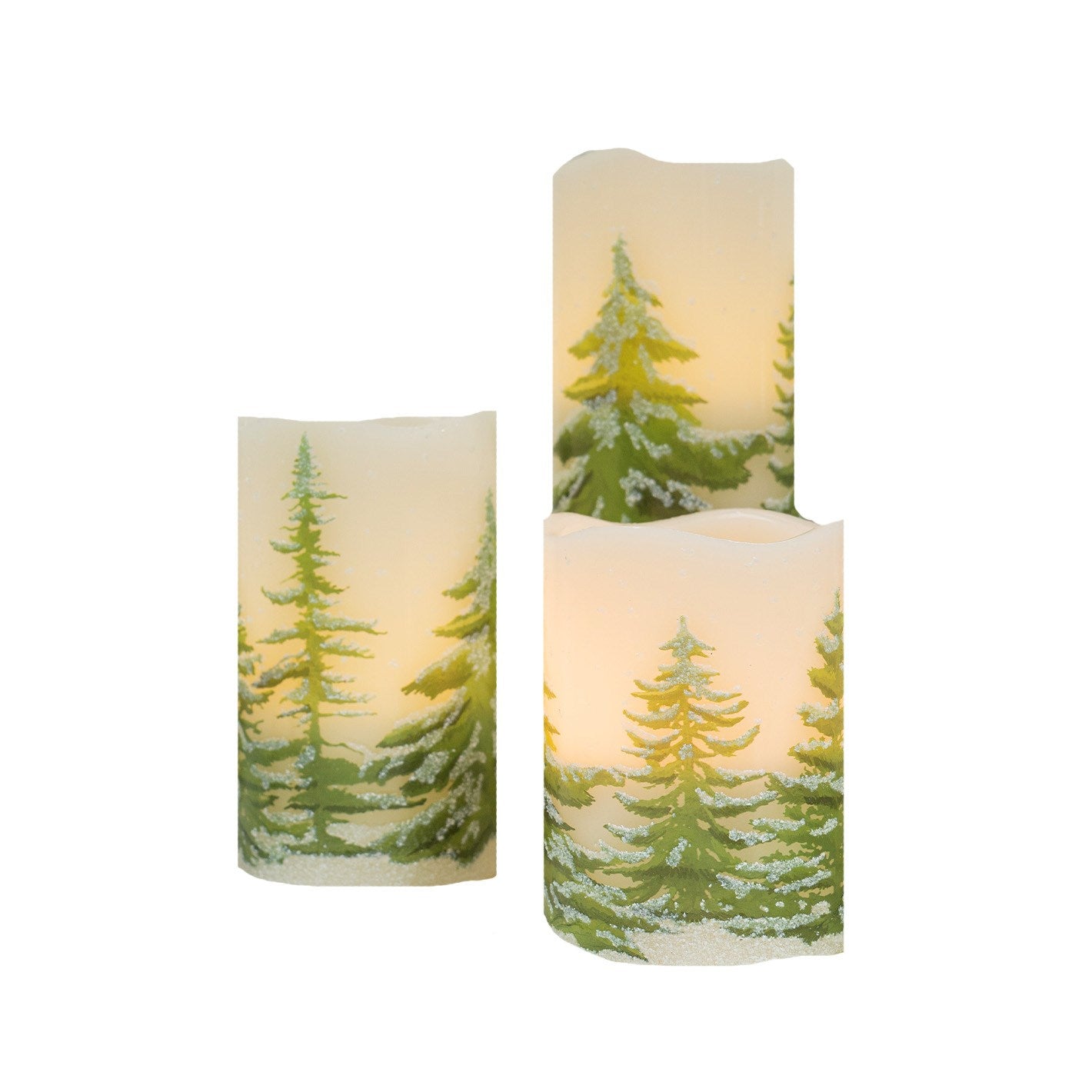 FK IMP CANDLE MED GREEN TREE C