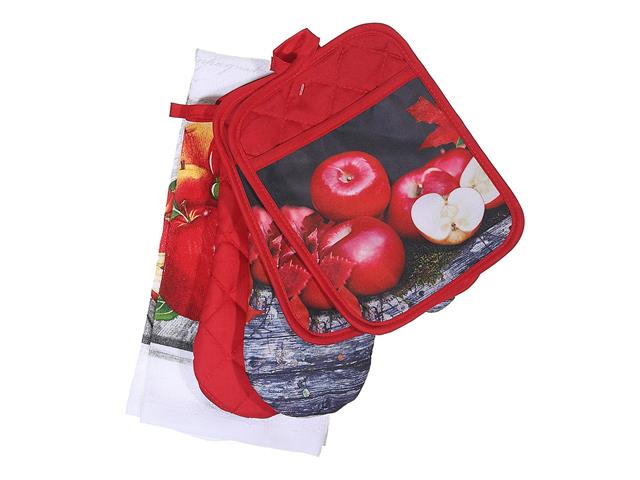 5 PC KITCHEN SET (FRESH APPLES)