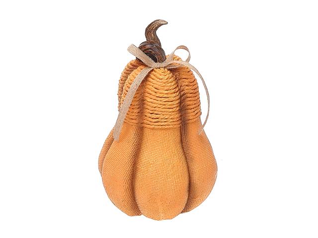 POLYRESIN SQUASH WITH KNIT LOOK (ORANGE)