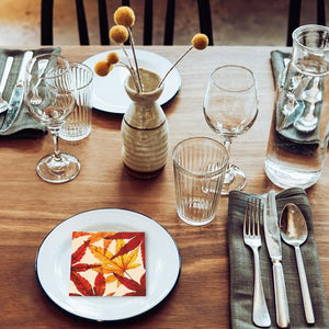 20 PACK LUNCHEON 3 PLY NAPKIN (FIERY LEAVES)