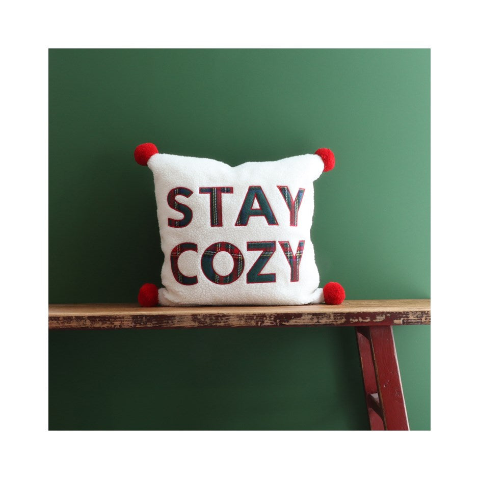 STAY COZY CUSHION 18X18