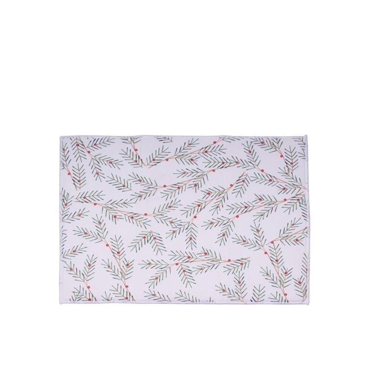 SLIM HOLLY PRINTED DRYING MAT
