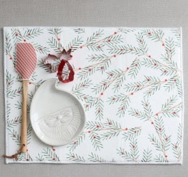 SLIM HOLLY PRINTED DRYING MAT
