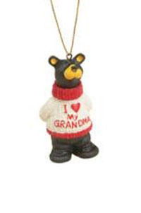 I LOVE GRANDMA BEAR ORNAMENT