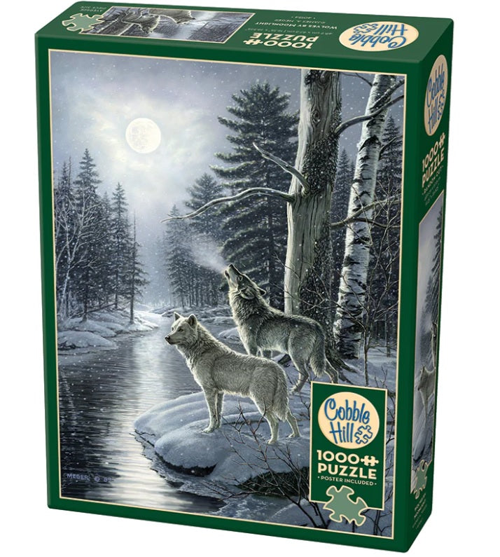 WOLVES BY MOONLIGHT (1000 PCS) PUZZLE