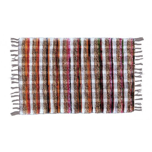 MULTI COLOUR COTTON FLOOR MAT