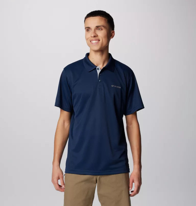 MENS POLO UTILIZER RIPPLE BLUE
