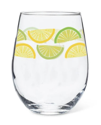 CITRUS STEMLESS WINE GLASS