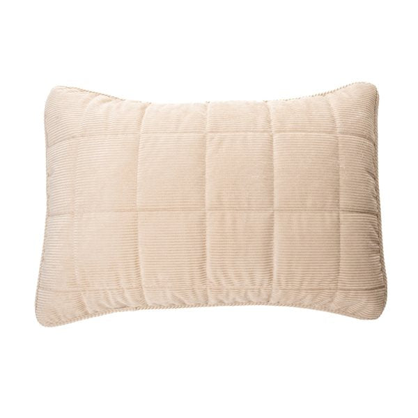 CORDUROY NATURAL KING PILLOW SHAM