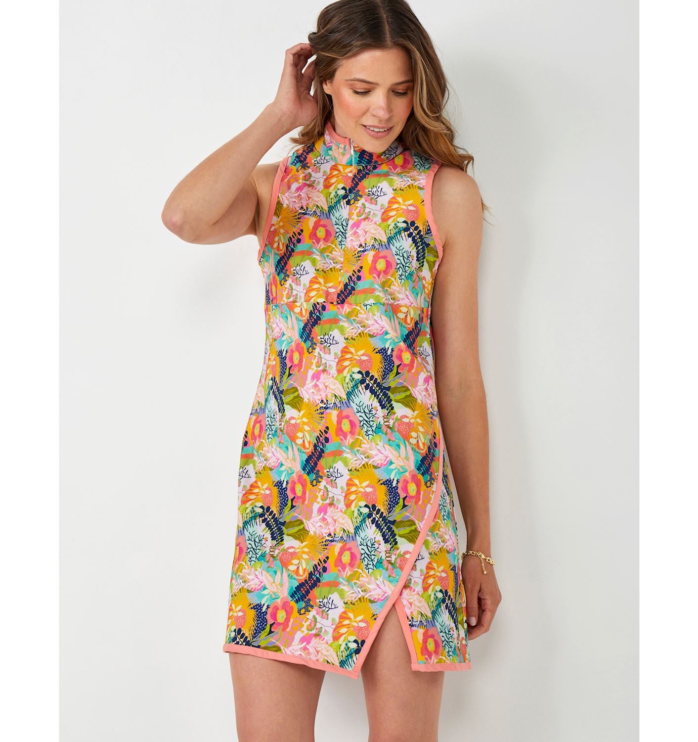 WOMEN'S GARDEN PRINT TANK DRESS