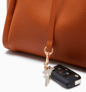 COGNAC BUCKET TOTE