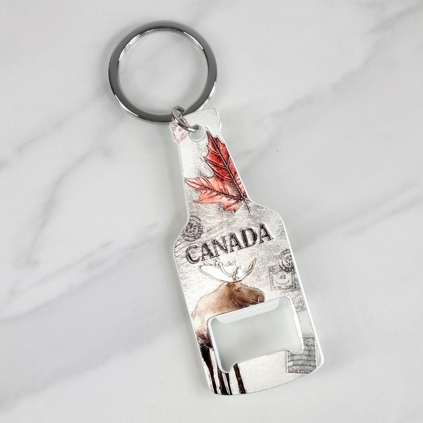 CANADA MOOSE BOTTLE OPENER KEYCHAIN