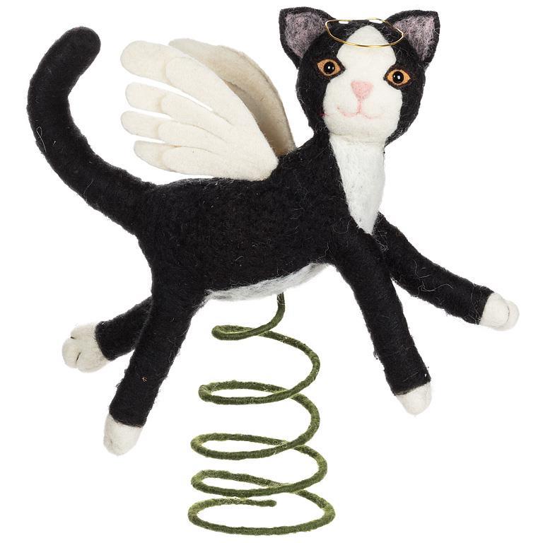 ANGELIC CAT TREE TOPPER 11"H
