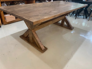 RUFFSAWN SOLID TOP TABLE 42X48
