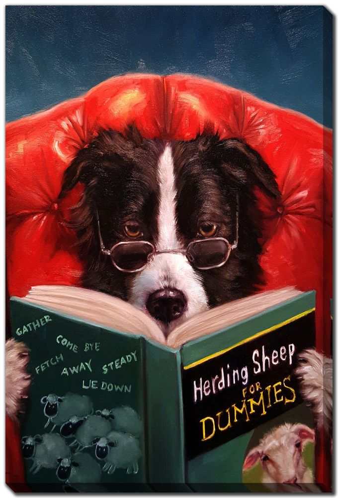 HERDING SHEEP CANVAS WALL DECOR 16X20