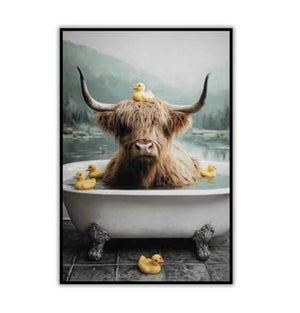 RUB-A-DUB HIGHLAND WALL DECOR 24 X 36
