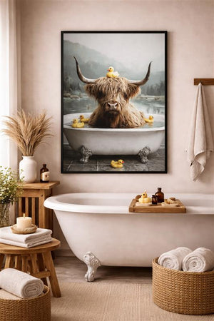 RUB-A-DUB HIGHLAND WALL DECOR 24 X 36