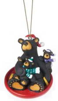 SAUCER SLED ORNAMENT