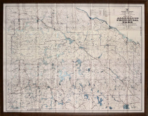 MAP OF ALGONQUIN PARK