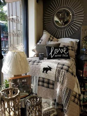 Northern Moose Quilt + Shams