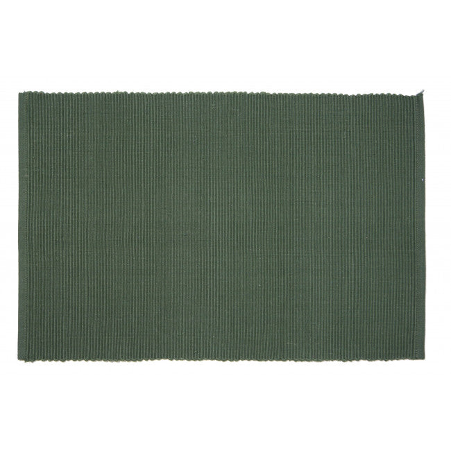 HENNA MOSS RIBBED GREEN PLACEMAT