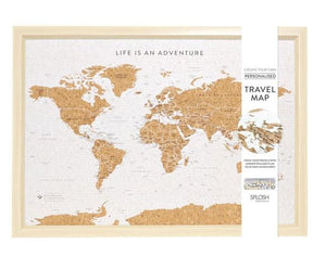 SPLASH - WORLD MAP WITH PINS FRAME