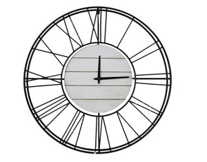 METAL CLOCK WITH WHITE CENTRE