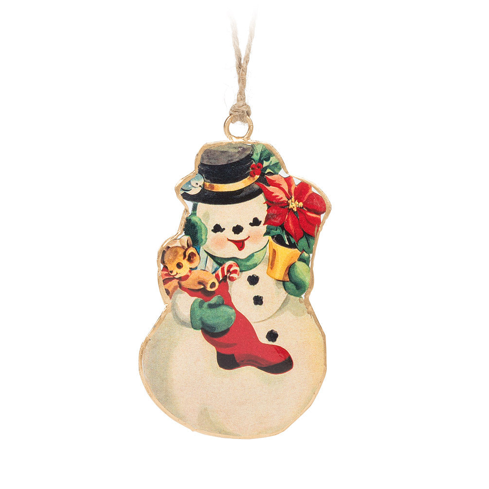 ABBOTT - RETRO SNOWMAN ORNAMENT