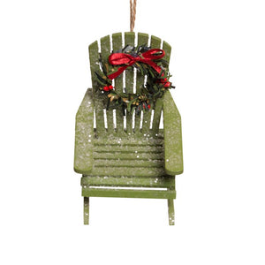 ADIRONDACK WREATH ORNAMENT GREEN