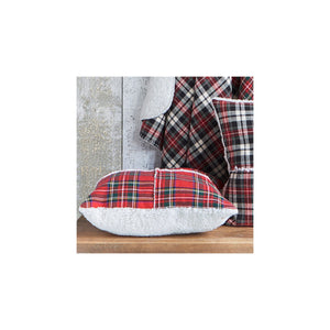 TARTAN CUSHION RED