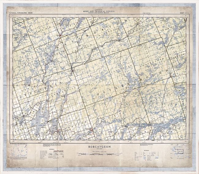 MAP OF BOBCAYGEON 1953 WALL DECOR