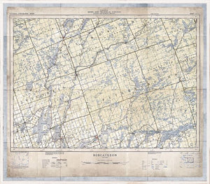 MAP OF BOBCAYGEON 1953 WALL DECOR