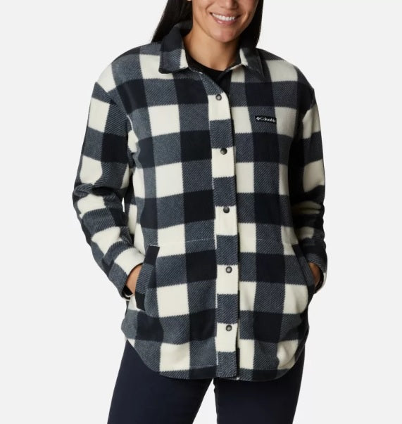 WOMEN'S BENTON SPRINGS SHIRT JACKET - CHALK CHECK PRINT