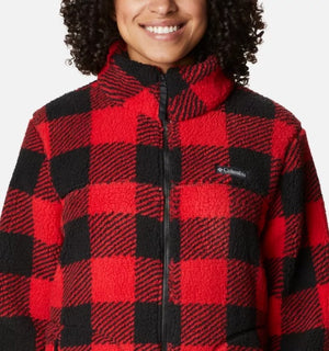 WOMEN'S WEST BEND FULL ZIP FLEECE JACKET - RED BUFFALO